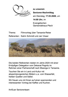 Seniorennachmittag Tansania