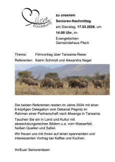 Seniorennachmittag Tansania