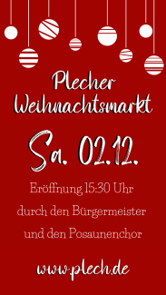 Weihnachtsmarkt Plech