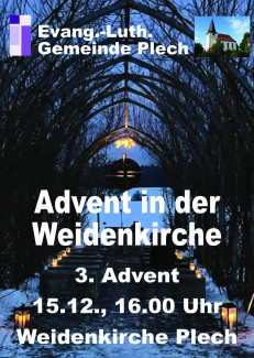 Advent in der Weidenkirche