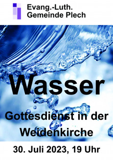 Wasser Gottesdienst Weidenkirche